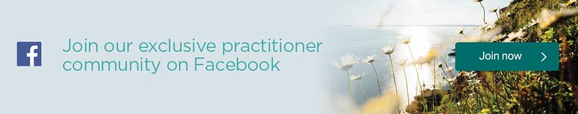 Join our exclusive practitioner community on Facebook banner with link to group